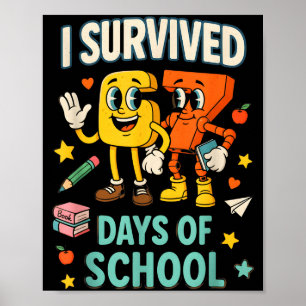 Ich habe 67 Tage Schule überlebt Lustiges 67 Meme  Poster