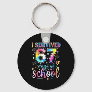 Ich habe 67 Tage Schule überlebt Lustiges 67 Meme  Schlüsselanhänger