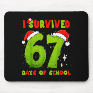 Ich habe 67 Tage Schule überlebt Lustiges Meme Leh Mousepad
