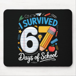 Ich habe 67 Tage Schule überlebt Lustiges Meme Leh Mousepad