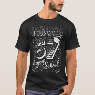 Ich habe 67 Tage Schule überlebt Six Seven Gen Alp T-Shirt
