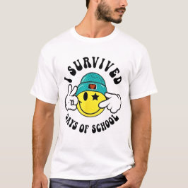 Ich habe 67 Tage Schulzeit Lehrer Schüler Sechs üb T-Shirt