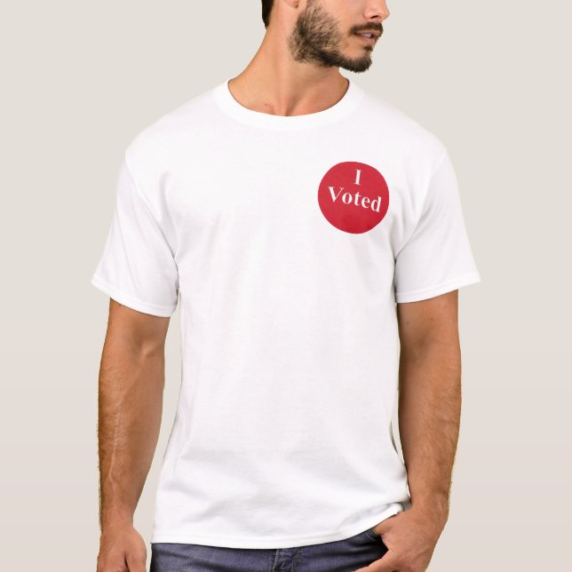 "Ich habe abgestimmt" T-Shirt (Vorderseite)