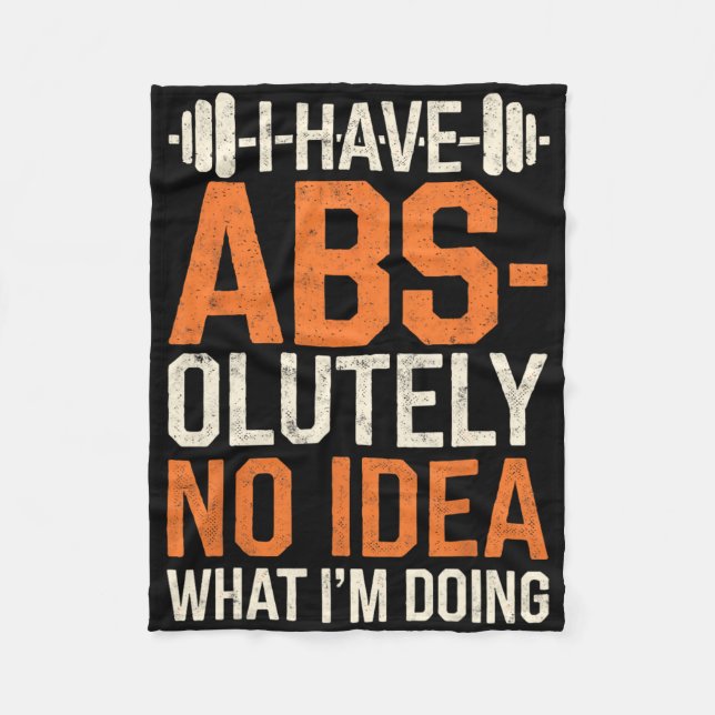 Ich habe absolut keine Ahnung, was ich gerade mach Fleecedecke (Vorderseite)