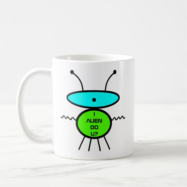 Ich habe Alien, oder? Ich trinke Kaffee! (Alien sk Kaffeetasse (Links)