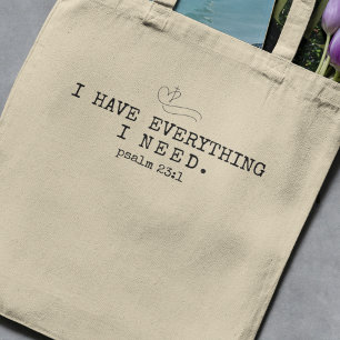 "Ich habe alles, was ich brauche" Bibelverse Tote  Tragetasche