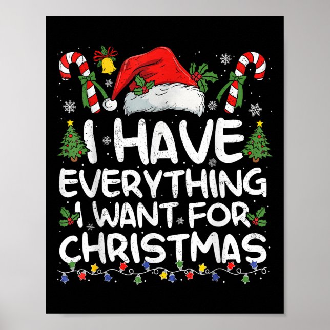 Ich habe alles, was ich zu Weihnachten Gewollt hab Poster (Vorne)