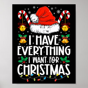 Ich habe alles, was ich zu Weihnachten Gewollt hab Poster