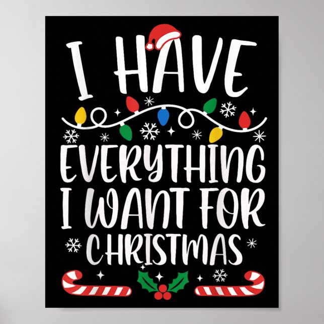 Ich habe alles, was ich zu Weihnachten Gewollt hab Poster (Vorne)