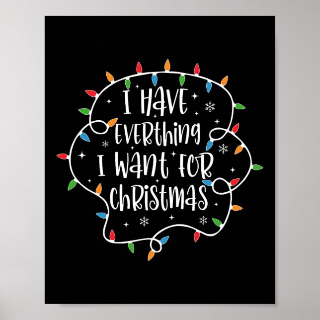 Ich habe alles, was ich zu Weihnachten Gewollt, me Poster (Vorne)