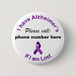 Ich habe Alzheimer's Bitte rufen, wenn ich das Abz Button