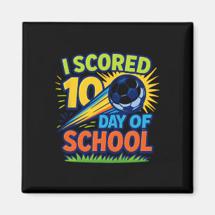 Ich habe am 100. Schultag Fußballfeier ein Tor erz Magnet