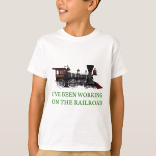 Ich habe an der Eisenbahn gearbeitet T-Shirt