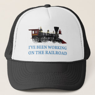 Ich habe an der Eisenbahn gearbeitet Truckerkappe