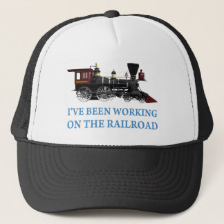 Ich habe an der Eisenbahn gearbeitet Truckerkappe