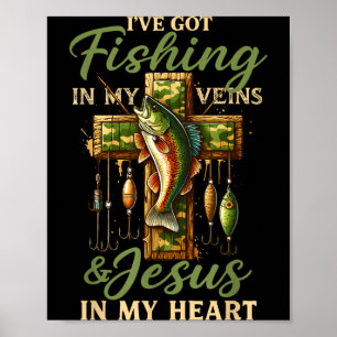 Ich habe Angeln in meinen Adern und Jesus in meine Poster