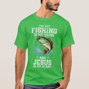 Ich habe Angeln in meinen Adern und Jesus in meine T-Shirt