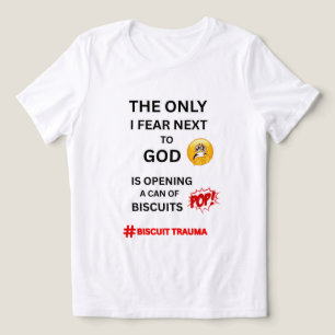 ICH HABE ANGST VOR BISCUITS, ESSEN HUMOR WEIß GRAP Tri-Blend SHIRT