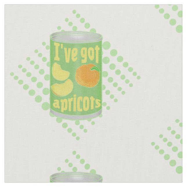 Ich habe Aprikosen got Stoff (Nahaufnahme)