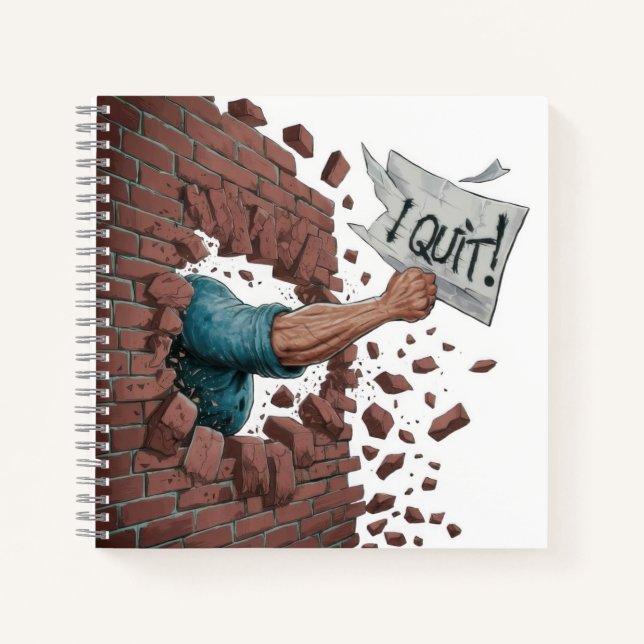 Ich habe aufgehört notizbuch (Vorderseite)