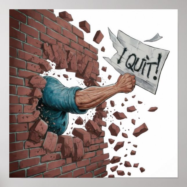 Ich habe aufgehört poster (Vorne)