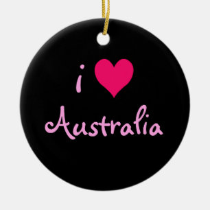 Ich habe Australien gehört Keramikornament