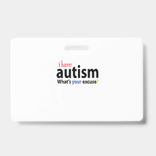ICH HABE AUTISMUS DESIGN Autistisches T-Shirt Ausweis
