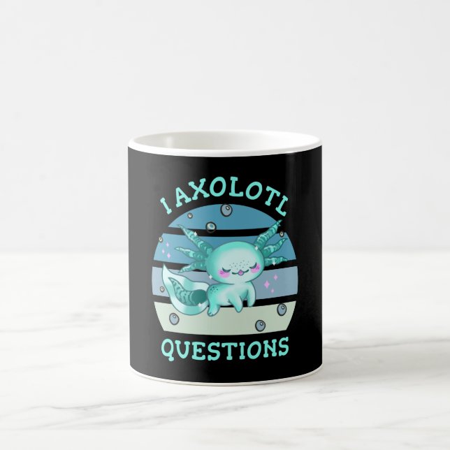 Ich habe axolotale Fragen Kaffeetasse (Mittel)