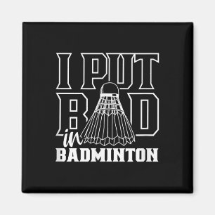Ich habe Badminton Sport Shuttle Team schlecht gem Magnet