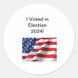 Ich habe bei den Wahlen 2024 gestimmt! Aufkleber