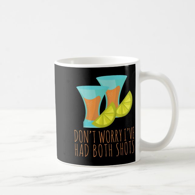 Ich habe beide Spritzen getrunken lustige Impfung  Kaffeetasse (Rechts)
