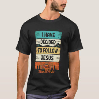 Ich habe beschlossen, Jesus 2024 als Taufkirche zu T-Shirt