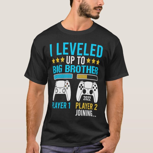 Ich habe bis zu Big Bro Gamer Apparel neuen Bruder T-Shirt (Vorderseite)