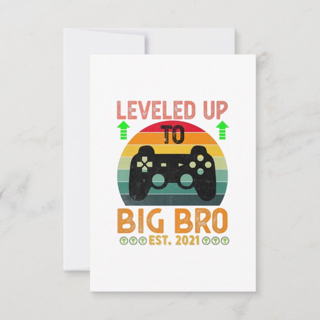 Ich habe bis zum Big Brother 2021 Gamer-Geschenk g RSVP Karte (Vorderseite)