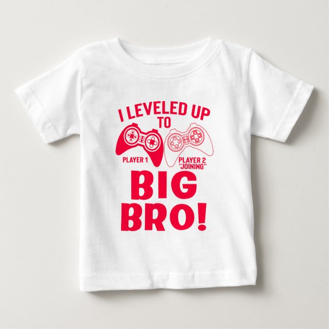 "ICH HABE BIS ZUM GROSSEN BRO AUFGEHOBEN! BABY T-SHIRT (Vorderseite)