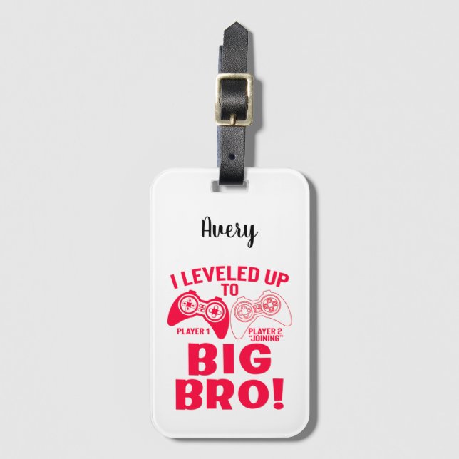 "ICH HABE BIS ZUM GROSSEN BRO AUFGEHOBEN! GEPÄCKANHÄNGER (Vorderseite Vertikal)