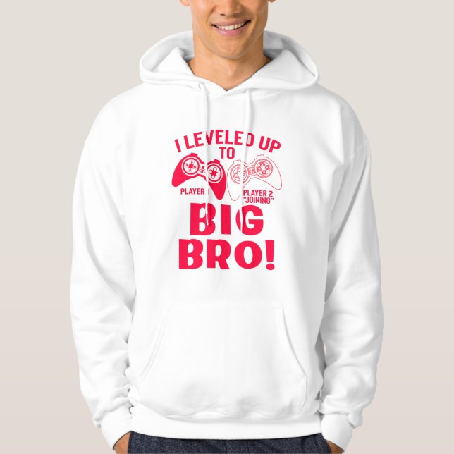 "ICH HABE BIS ZUM GROSSEN BRO AUFGEHOBEN! HOODIE (Vorderseite)