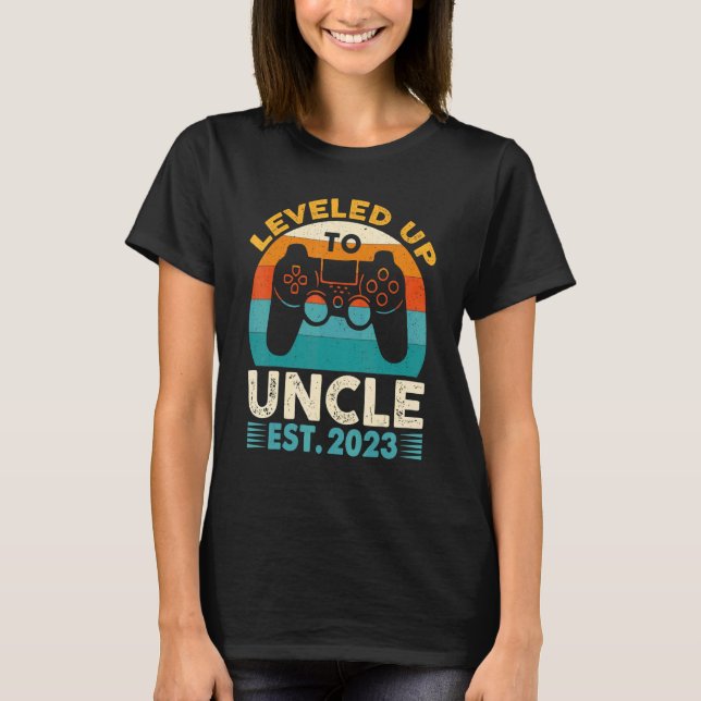 Ich habe bis zur Onkel Est 2023-Schwangerschaftsan T-Shirt (Vorderseite)