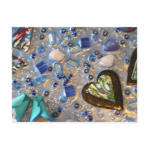 Ich habe Blues-Postkarten got