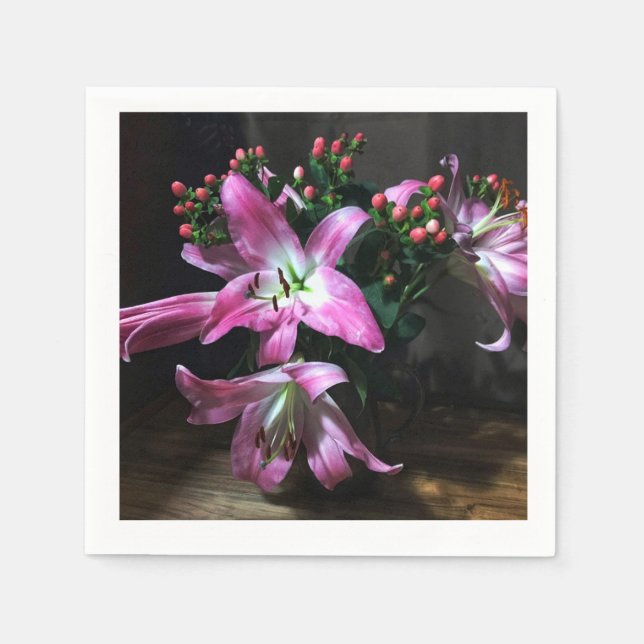 Ich habe Blume mitgebracht! Serviette (Vorderseite)