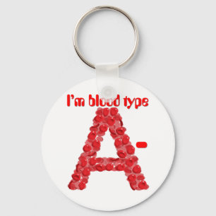 Ich habe Blutgruppe A negativ Schlüsselanhänger