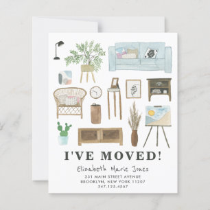 Ich habe Boho Zuhause Budget Moving Ankündigung ve