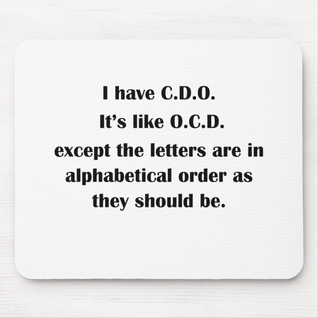 Ich habe CDO Mousepad (Vorne)