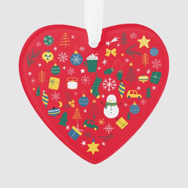 ICH HABE CHRISTMAS HERZ ORNAMENT (Vorderseite)