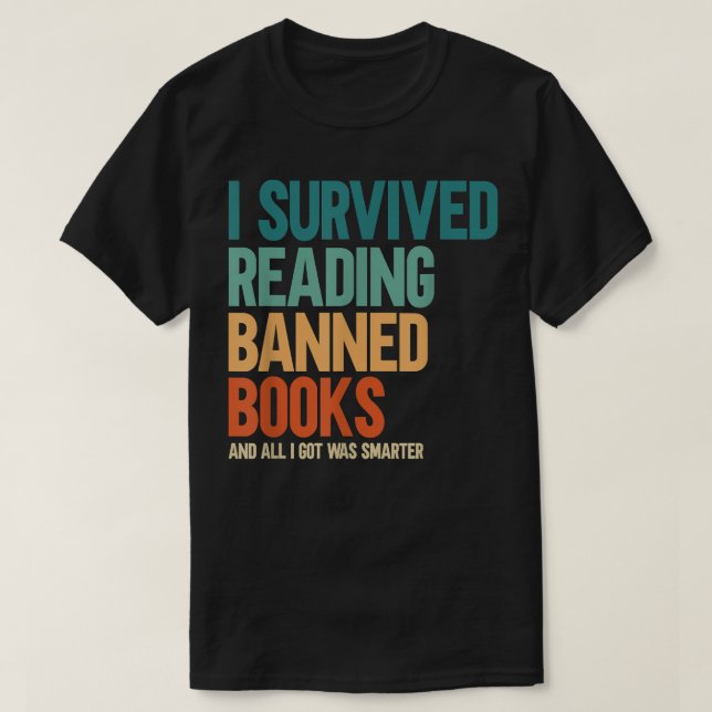 Ich habe das Buch "Verbotene Bücher" über Bookaho  T-Shirt (Design vorne)