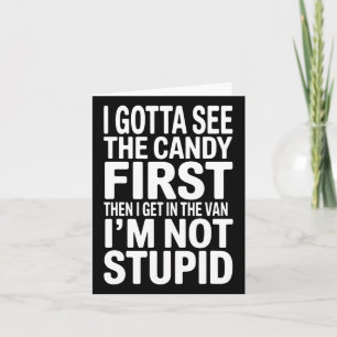 Ich habe das Candy First Spaß Halloween gesehen Karte