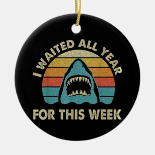 Ich habe das ganze Jahr auf diese Woche gewartet H Keramik Ornament