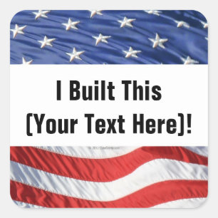 Ich habe das gebaut! Aufkleber (Personalisiert)