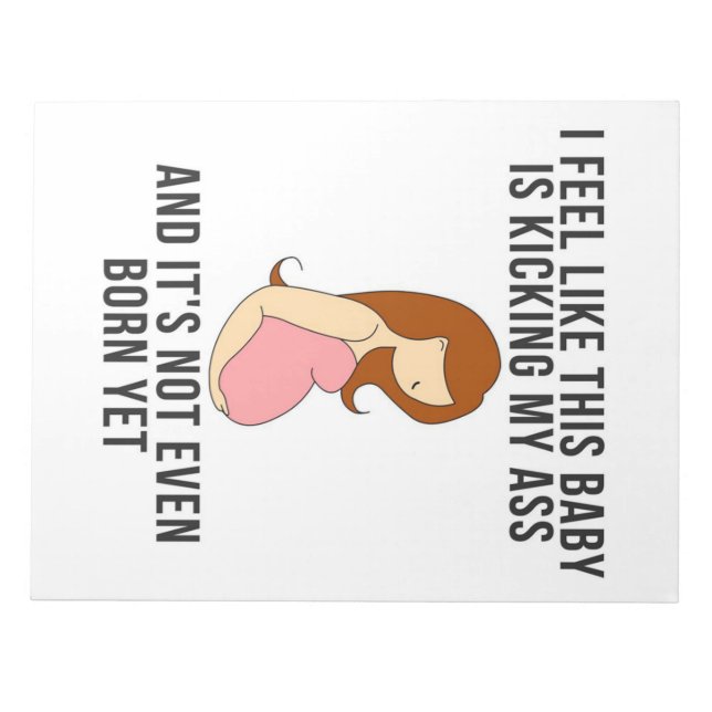 Ich habe das Gefühl, dass dieses Baby kichert Notizblock (Vorderseite)