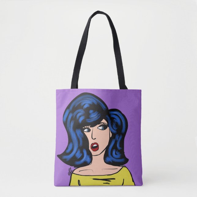 "Ich habe das gesehen" Canvas-Tasche (Vorderseite)